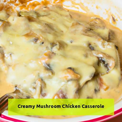 creamy mushroom chicken casserole